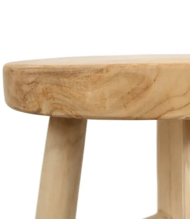 Bazar Bizar Barstoel | Kedut | Naturel | H75 x B35 cm