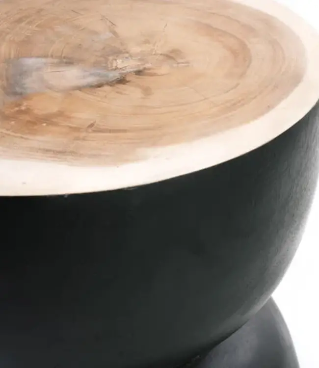 Bazar Bizar Karbun Kruk | Zwart Naturel | H45 x B40 cm