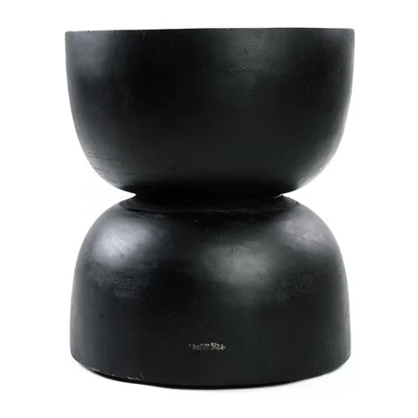 Bazar Bizar Karbun Kruk | Zwart Naturel | H45 x B40 cm