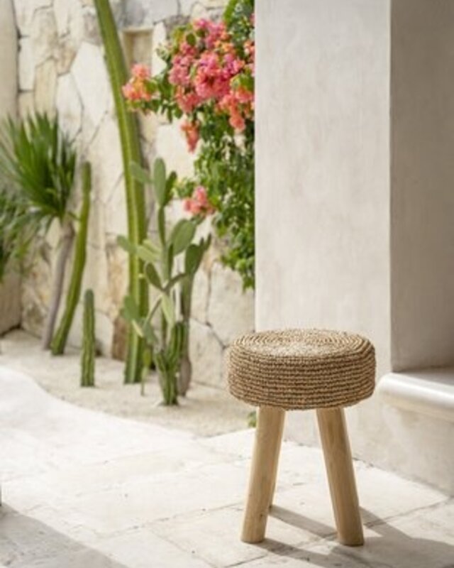 Bazar Bizar Kruk Raffia | Naturel | H45 x B35 cm
