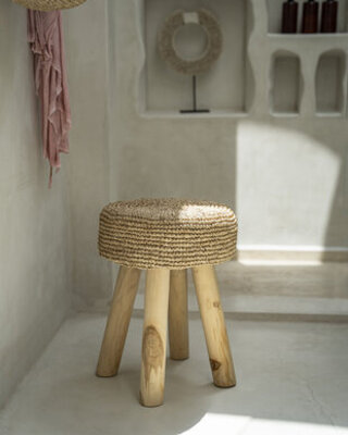 Bazar Bizar Kruk Raffia | Naturel | H45 x B35 cm