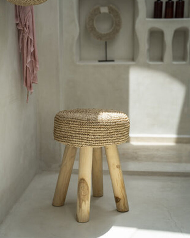 Bazar Bizar Kruk Raffia | Naturel | H45 x B35 cm