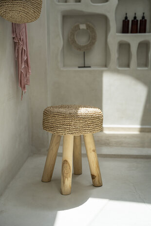 Bazar Bizar Kruk Raffia | Naturel | H45 x B35 cm
