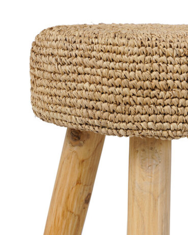 Bazar Bizar Kruk Raffia | Naturel | H45 x B35 cm