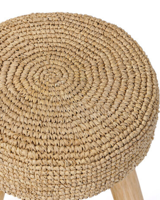 Bazar Bizar Kruk Raffia | Naturel | H45 x B35 cm