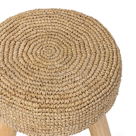 Bazar Bizar Kruk Raffia | Naturel | H45 x B35 cm