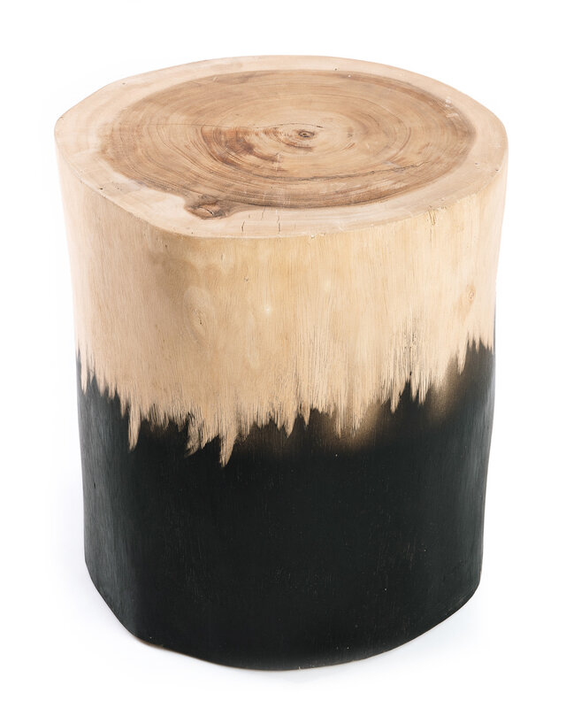 Bazar Bizar Kruk Morocho | Zwart Naturel | H45 x B30 cm