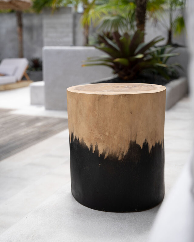 Bazar Bizar Kruk Morocho | Zwart Naturel | H45 x B30 cm