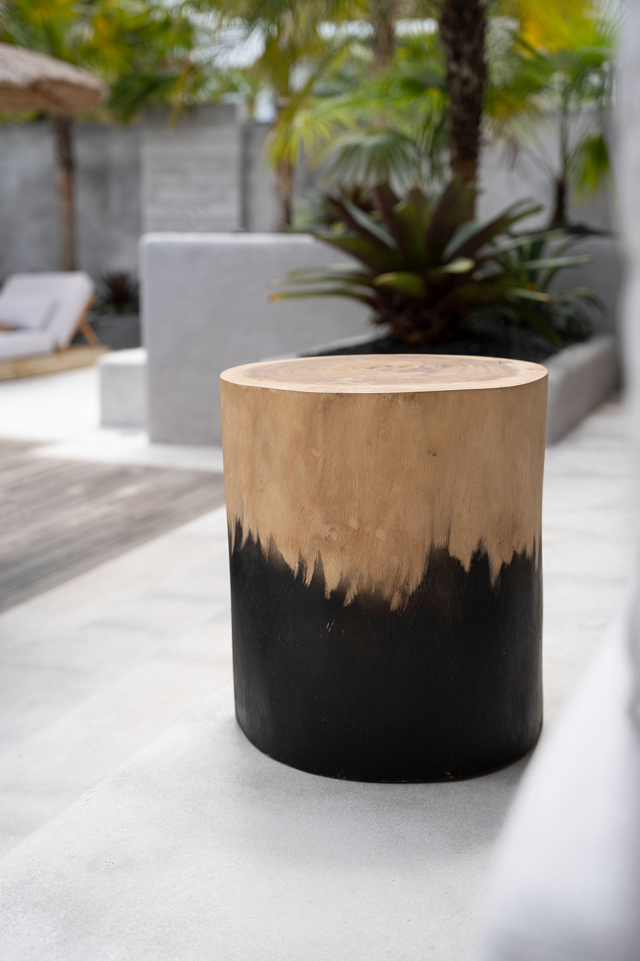 Bazar Bizar Kruk Morocho | Zwart Naturel | H45 x B30 cm