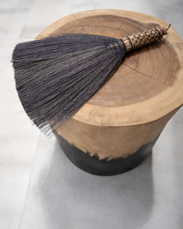 Bazar Bizar Kruk Morocho | Zwart Naturel | H45 x B30 cm