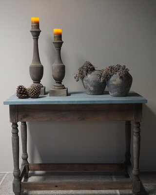 Rene Houtman Sidetable Recycled | Gekrulde Poot | Eikenhout