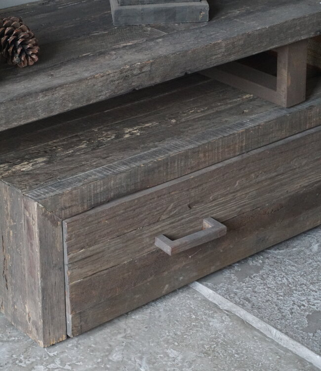 Rene Houtman TV-Meubel Nero | Met Lade | Verstelbare Lengte