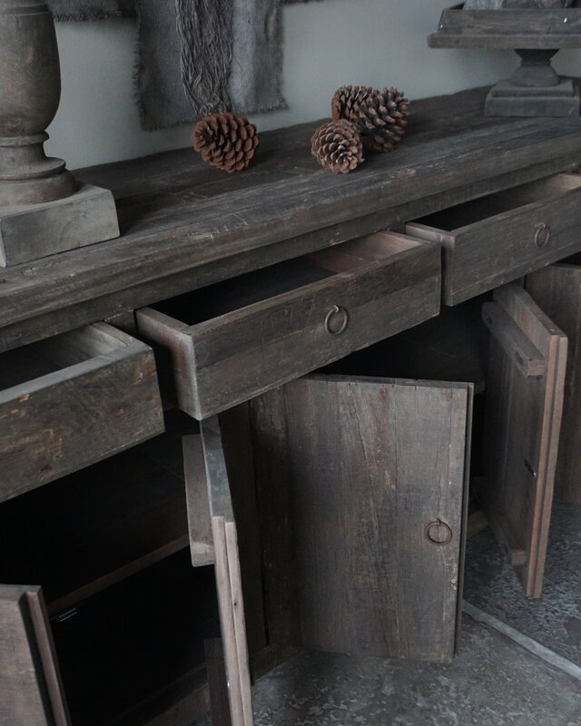 Rene Houtman Dressoir | 6-Deurs, 4 Lades | B220 x H90x D48 cm