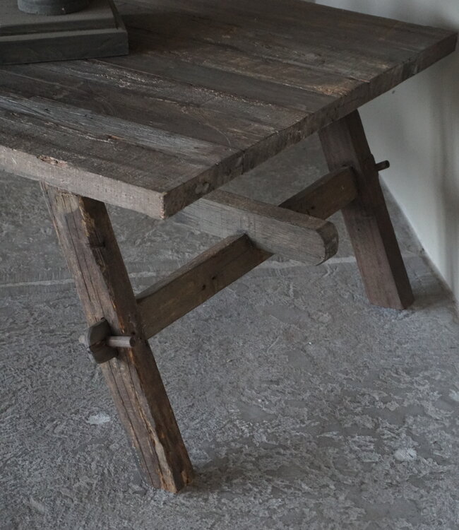 Rene Houtman Salontafel Cross | Driftwood | H45 x B150 x D70 cm