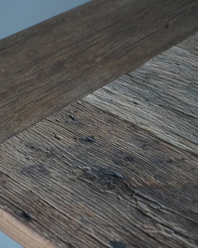 Rene Houtman Oud Eikenhouten Tafel | H79 x B300 x D100 cm
