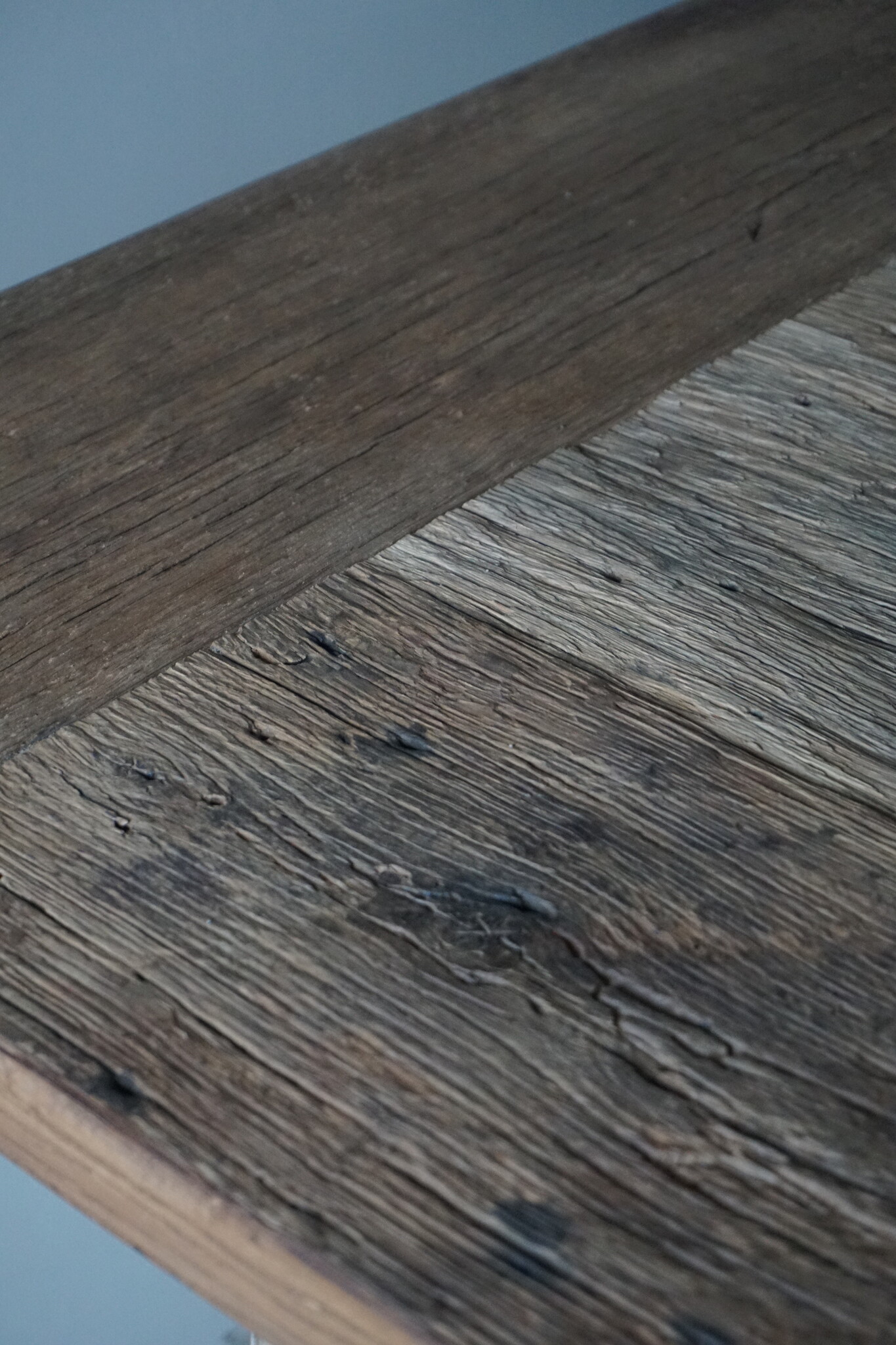 Rene Houtman Oud Eikenhouten Tafel | H79 x B300 x D100 cm