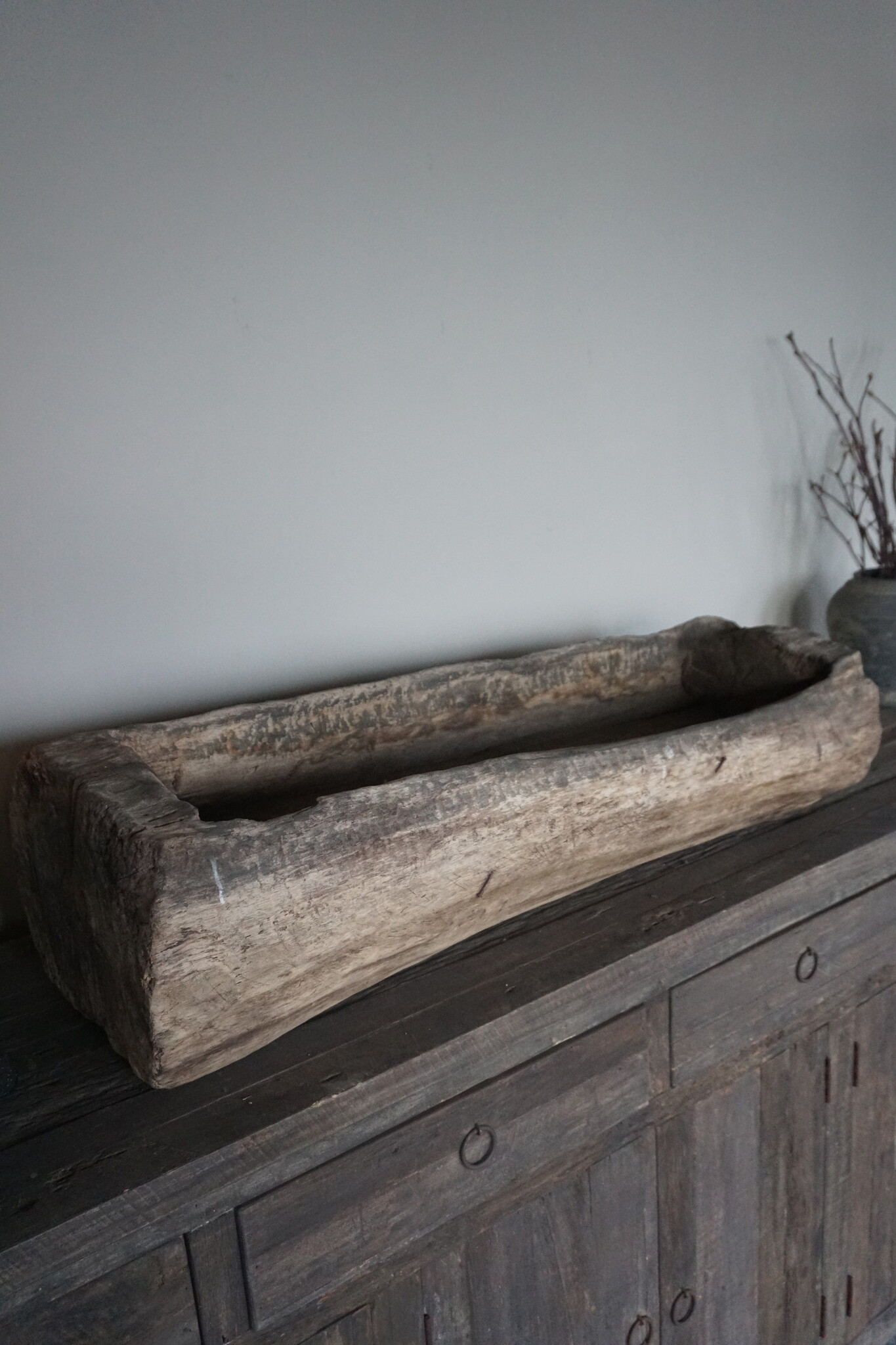 Rene Houtman Oud Houten Trog | H25 x B99 x D30 cm