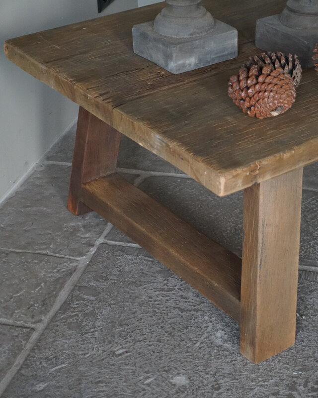 Rene Houtman Salontafel Grey | A-poot | Naturel | Kies Maat