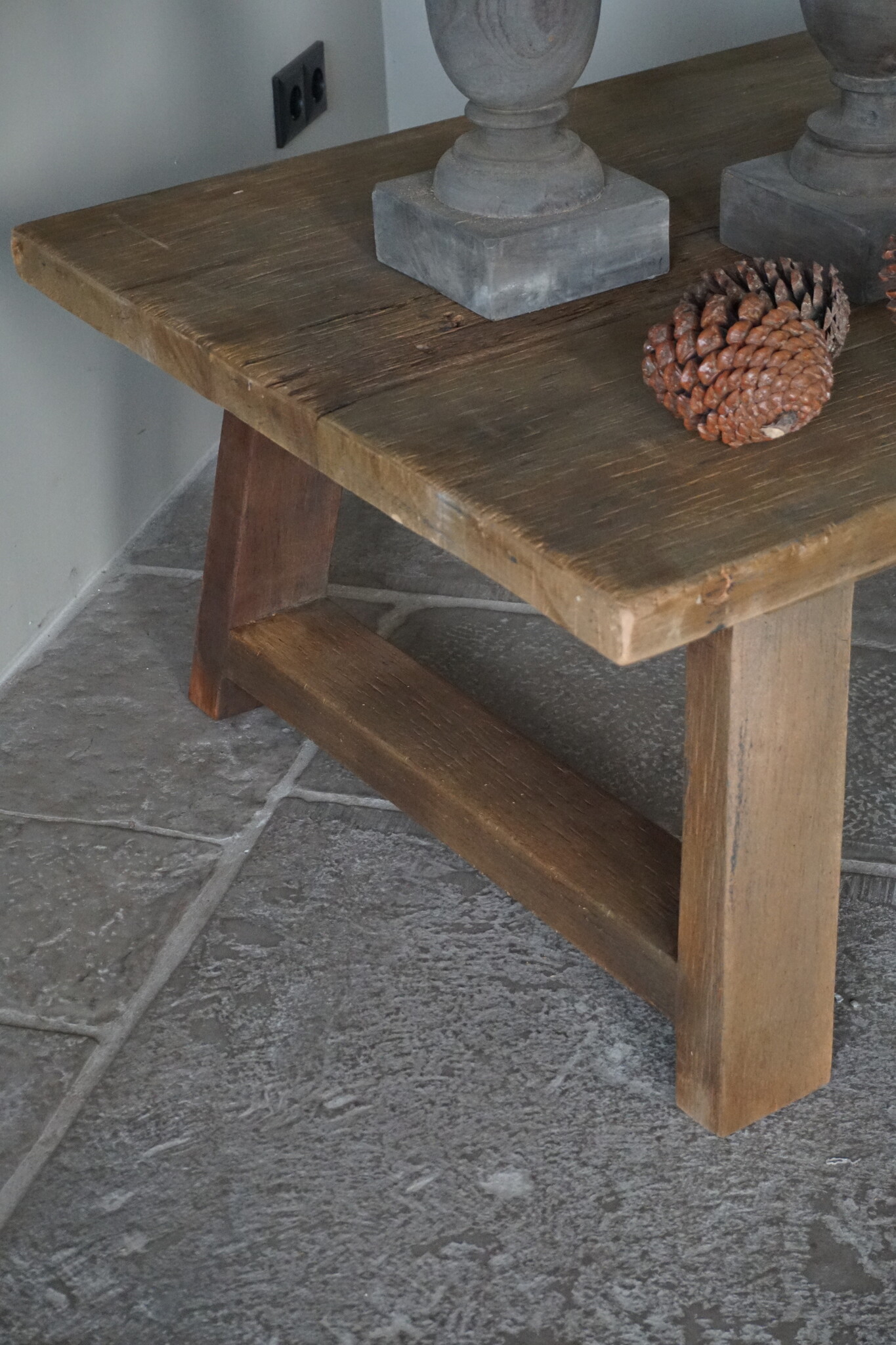 Rene Houtman Salontafel Grey | A-poot | Naturel | Kies Maat
