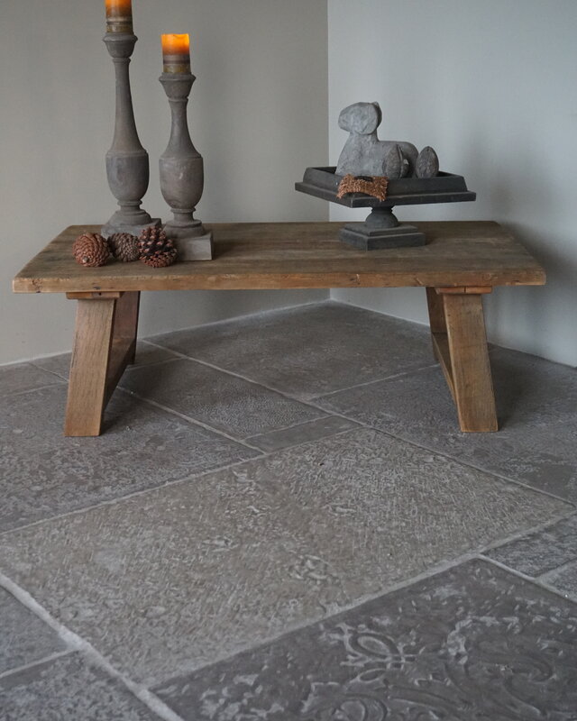 Rene Houtman Salontafel Grey | A-poot | Naturel | Kies Maat