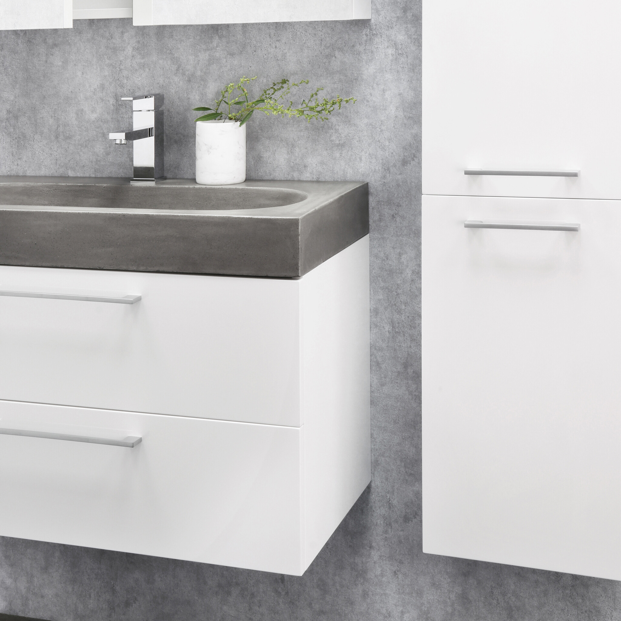 Differnz Wastafel Somero | Beton | 2 Maten