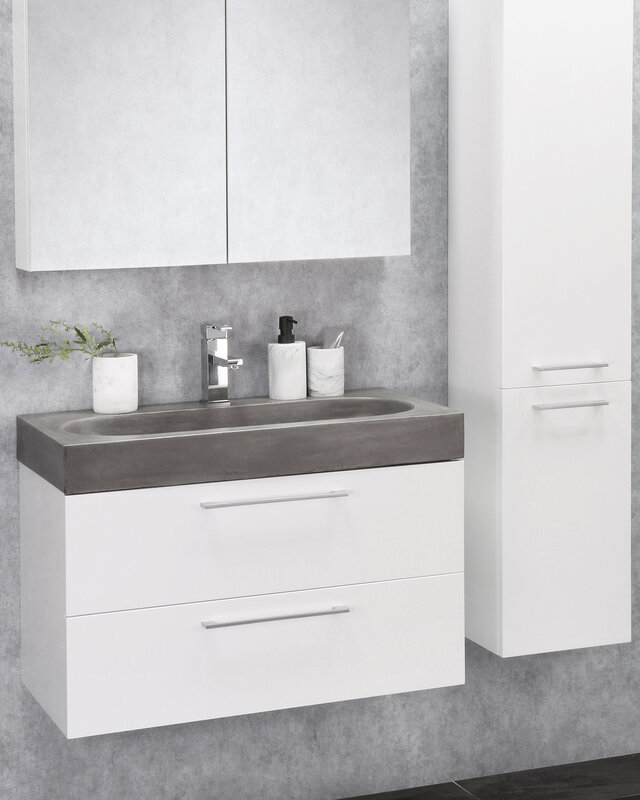 Differnz Wastafel Somero | Beton | 2 Maten