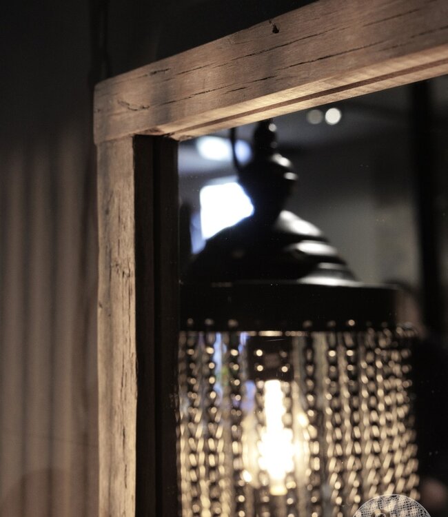 Be-Uniq Spiegel oud hout | Unique small 50x40x2 Cm