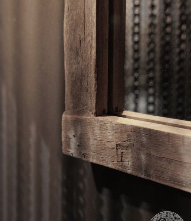 Be-Uniq Spiegel oud hout | Unique small 50x40x2 Cm