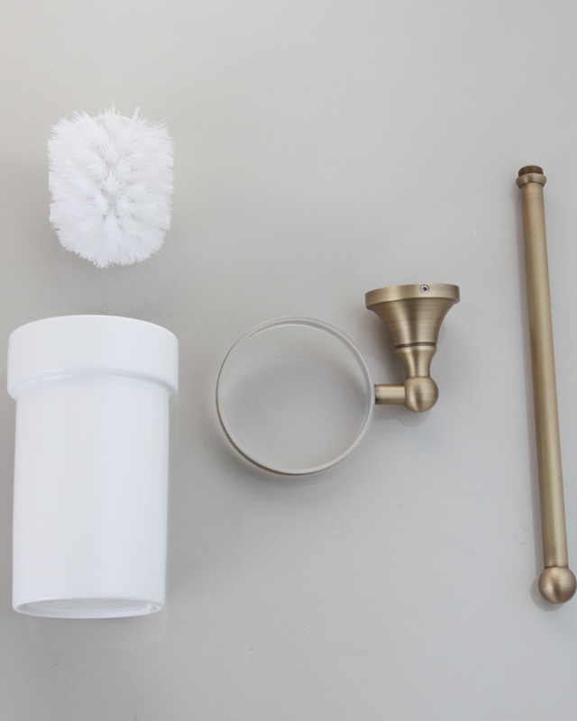 Rene Houtman Wc Borstel + Houder | Keramiek | Brons