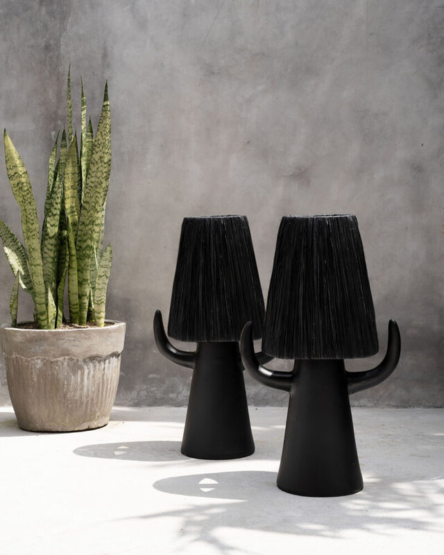 Bazar Bizar Billy Bob Tafellamp | Zwart