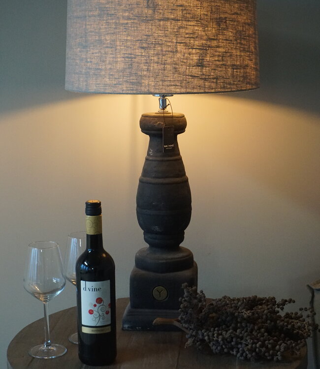 Be-Uniq Lampenkap | Fijn Linnen | Naturel | H20 x Ø38 cm