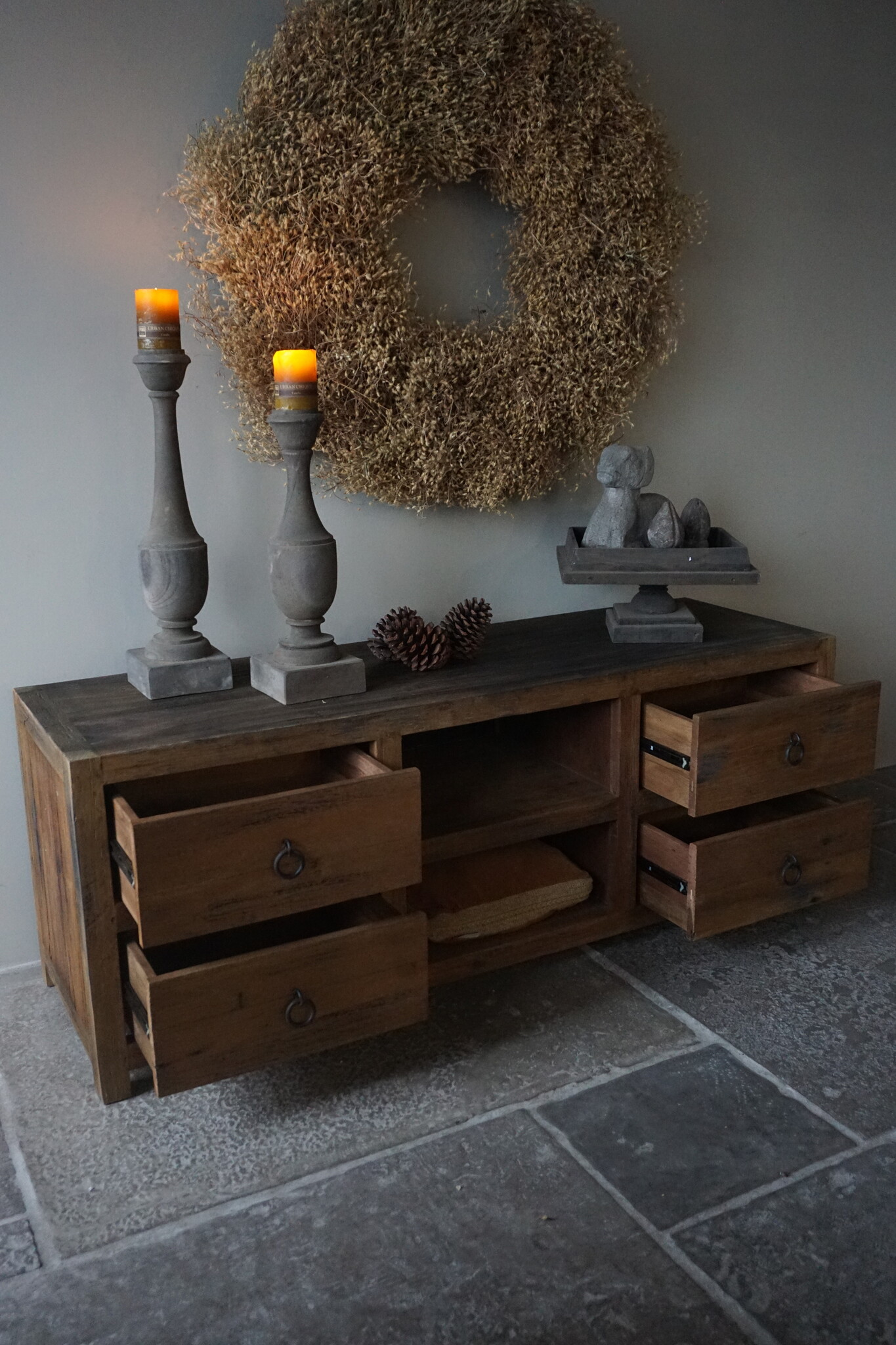 Rene Houtman TV Meubel | Grey | H60 x B160 x D50 cm