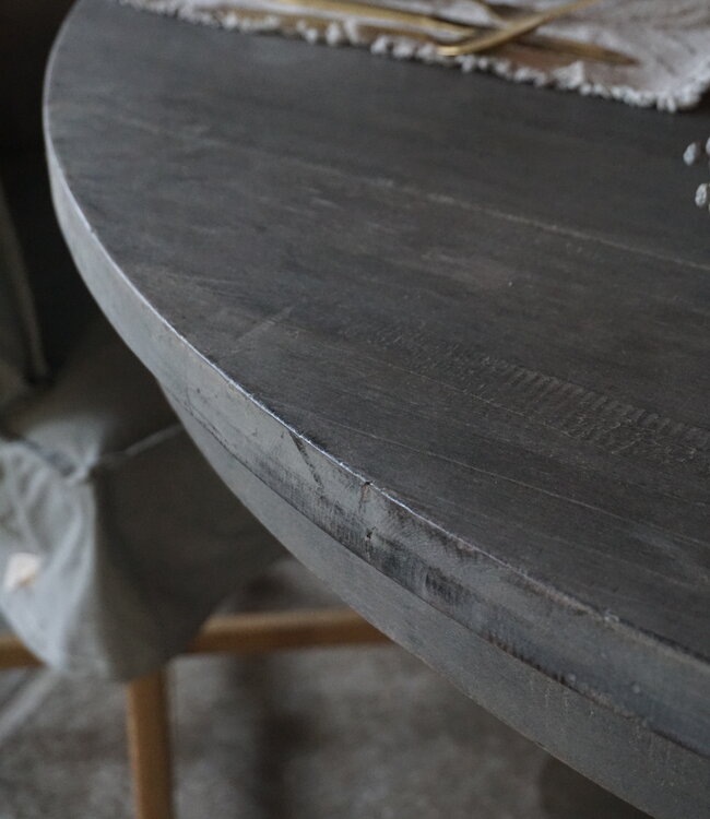 Rene Houtman Eetkamertafel Rond | Ø138 x H78 cm | Grijs