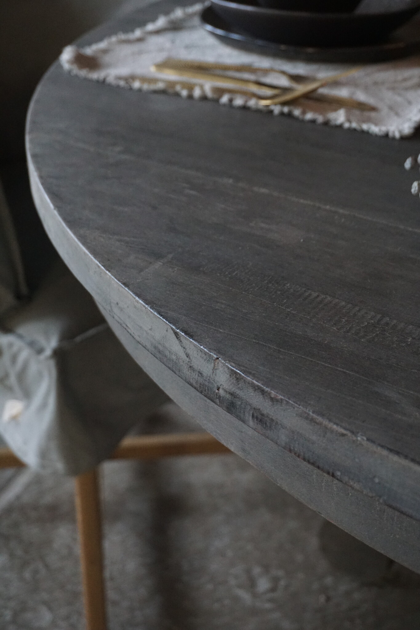 Rene Houtman Eetkamertafel Rond | Ø138 x H78 cm | Grijs