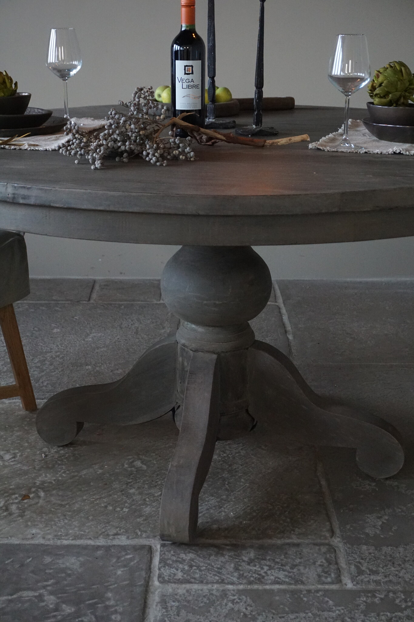 Rene Houtman Eetkamertafel Rond | Ø138 x H78 cm | Grijs