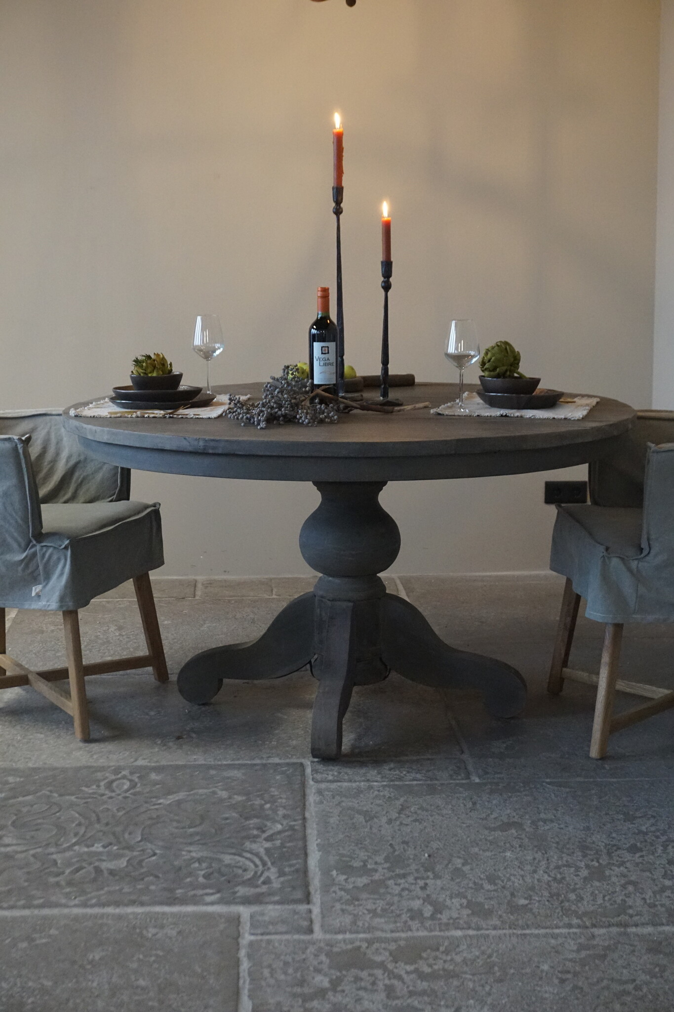 Rene Houtman Eetkamertafel Rond | Ø138 x H78 cm | Grijs