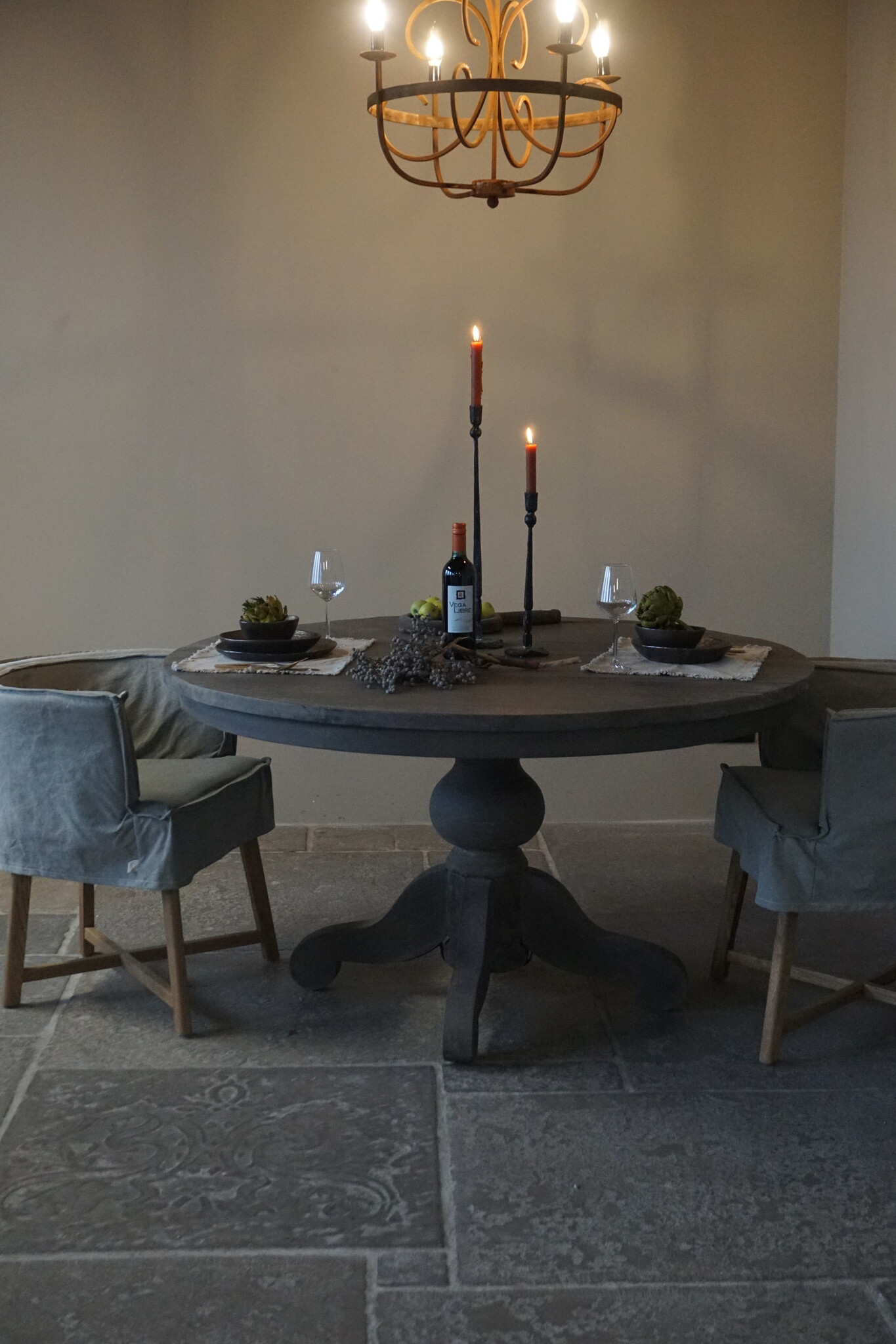 Rene Houtman Eetkamertafel Rond | Ø138 x H78 cm | Grijs