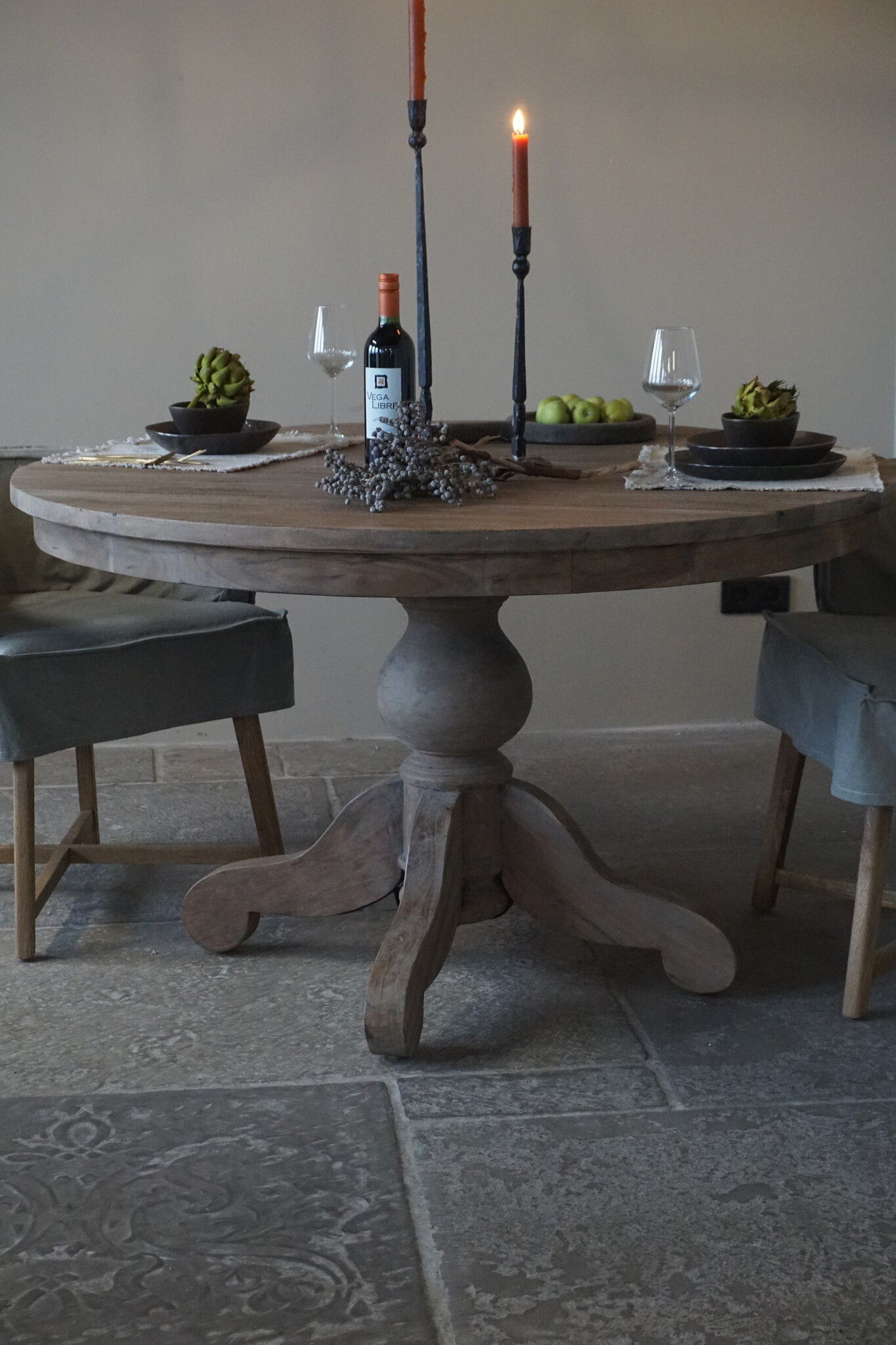 Rene Houtman Eetkamertafel Rond | Ø131 x H79 cm | Bruin