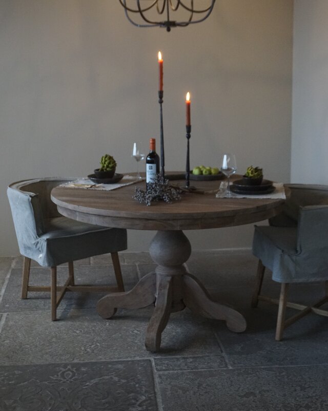 Rene Houtman Eetkamertafel Rond | Ø131 x H79 cm | Bruin