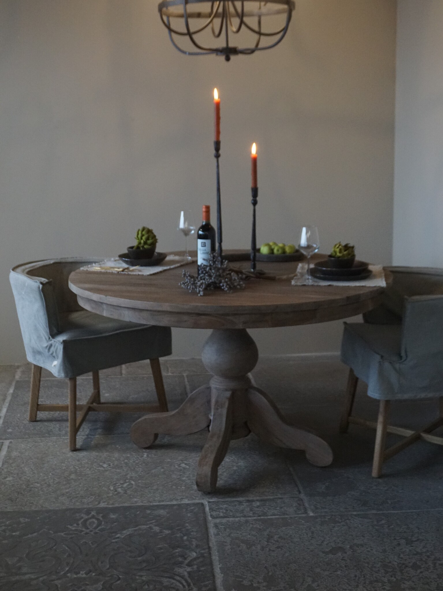 Rene Houtman Eetkamertafel Rond | Ø131 x H79 cm | Bruin