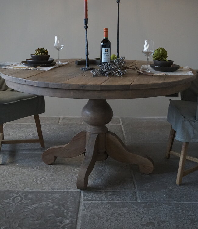 Rene Houtman Eetkamertafel Rond | Ø141 x H79 cm | Bruin