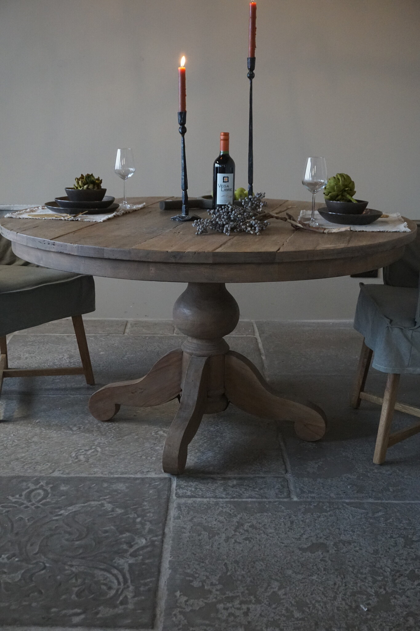 Rene Houtman Eetkamertafel Rond | Ø141 x H79 cm | Bruin