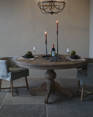 Rene Houtman Eetkamertafel Rond | Ø141 x H79 cm | Bruin