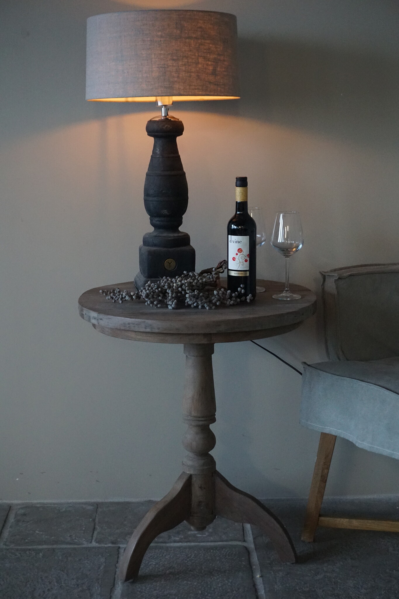 Rene Houtman Wijntafeltje | Teak | Ø61 x H71 cm