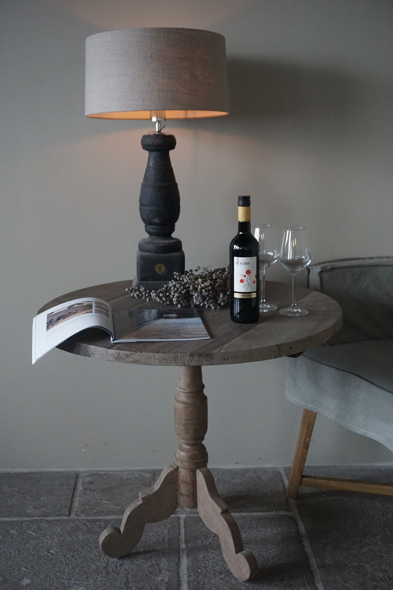 Rene Houtman Wijntafel | Teak | Ø80 x H71 cm