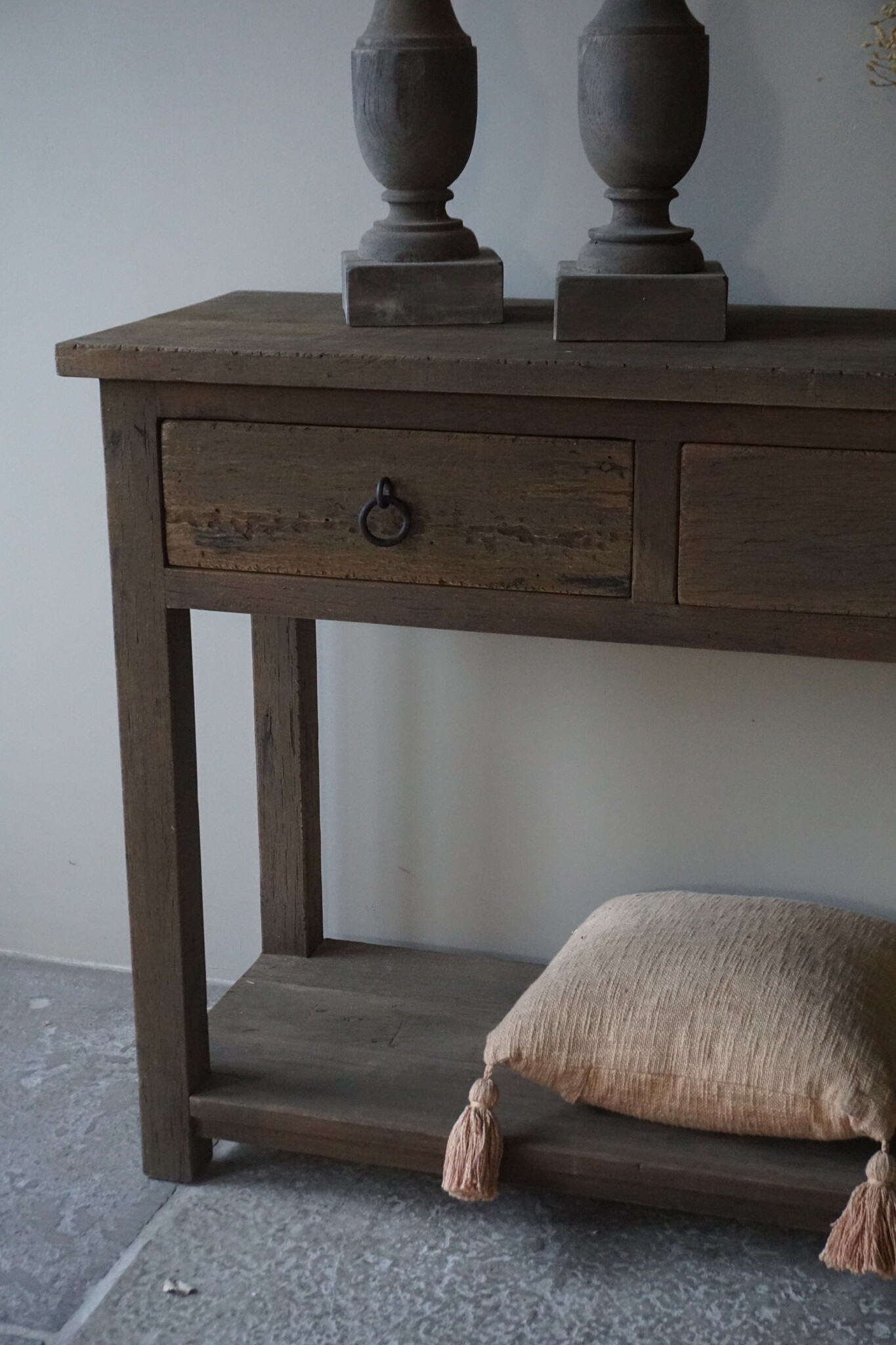 Rene Houtman Dressoir | Oud Hout | 4 Lades | H90 x B220 x D45 cm