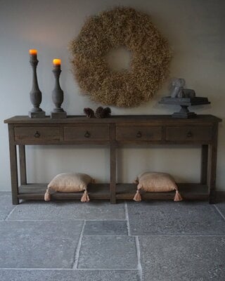 Rene Houtman Dressoir | Oud Hout | 4 Lades | H90 x B220 x D45 cm