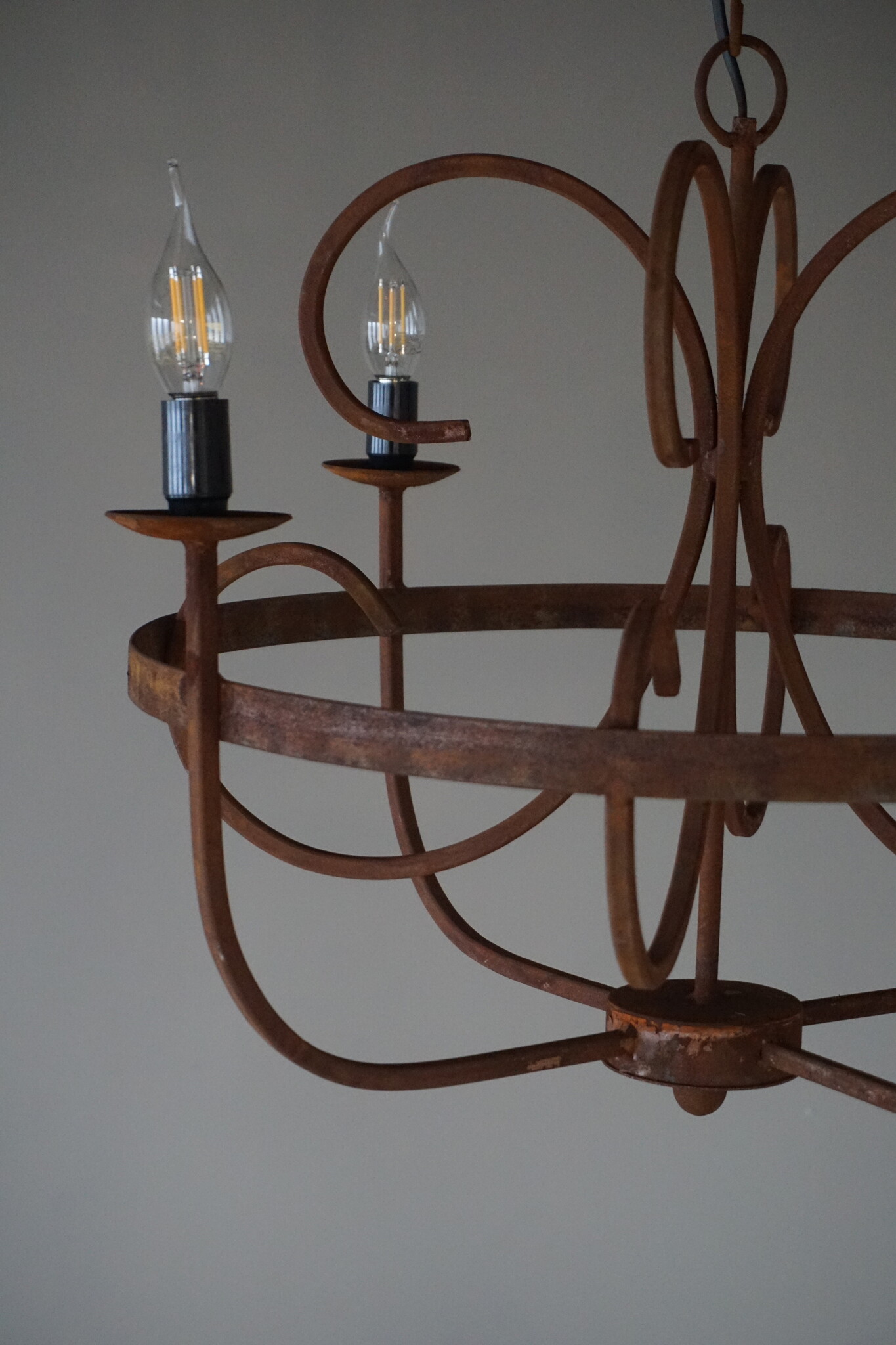 Rene Houtman Kroonluchter | 4-Arms | Roest | H50 x Ø53 cm
