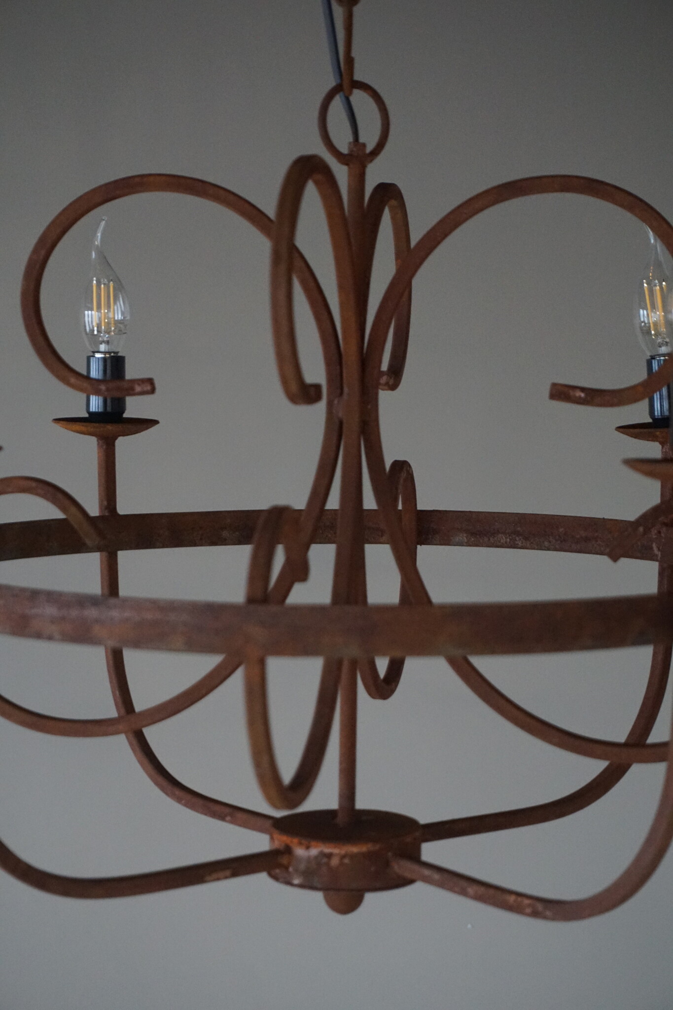 Rene Houtman Kroonluchter | 4-Arms | Roest | H50 x Ø53 cm