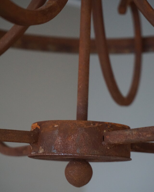 Rene Houtman Kroonluchter | 4-Arms | Roest | H50 x Ø53 cm